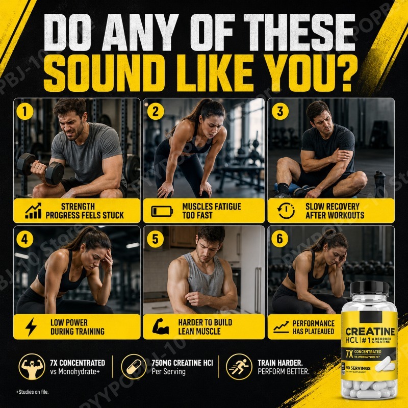 Creatine HCl 750mg 90 Capsules - đánh giá và giá Nutrition In Fitness