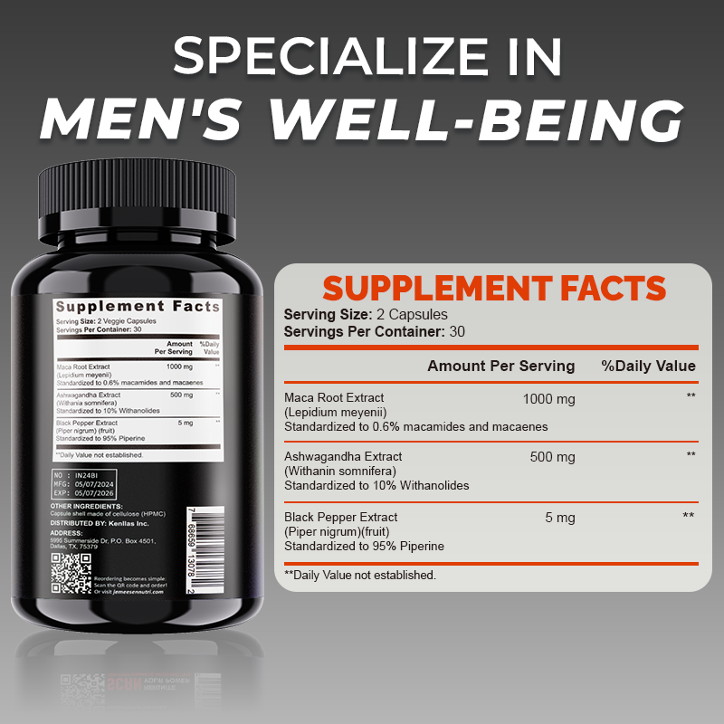 Maca root capsules for men and - đánh giá và giá Ashwagandha Extract Root