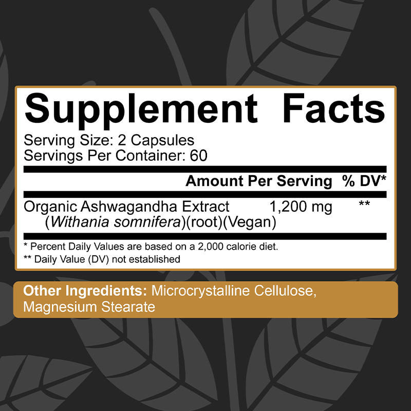 Organic Ashwagandha Capsule -  - đánh giá và giá Ashwagandha Extract Root