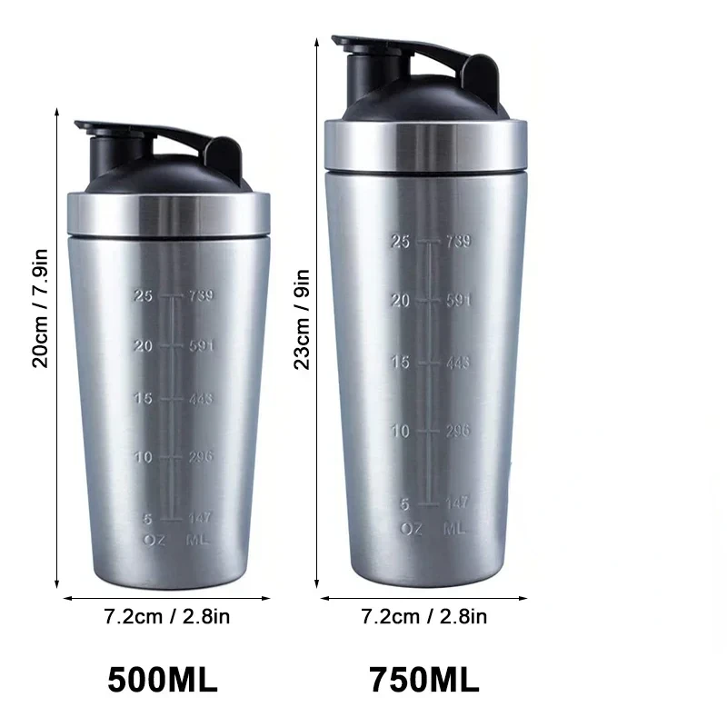 Stainless Steel Protein Shaker - đánh giá và giá Nutrition In Fitness
