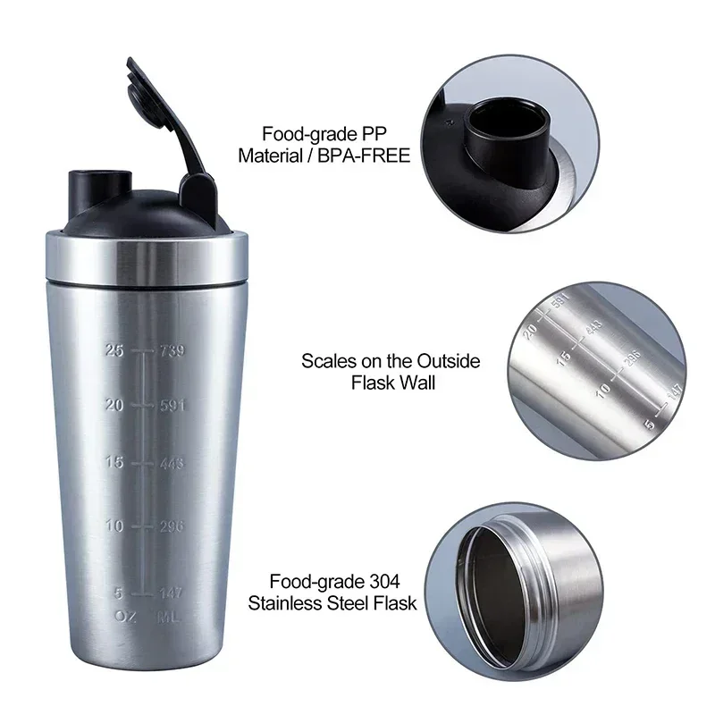 Stainless Steel Protein Shaker - đánh giá và giá Nutrition In Fitness
