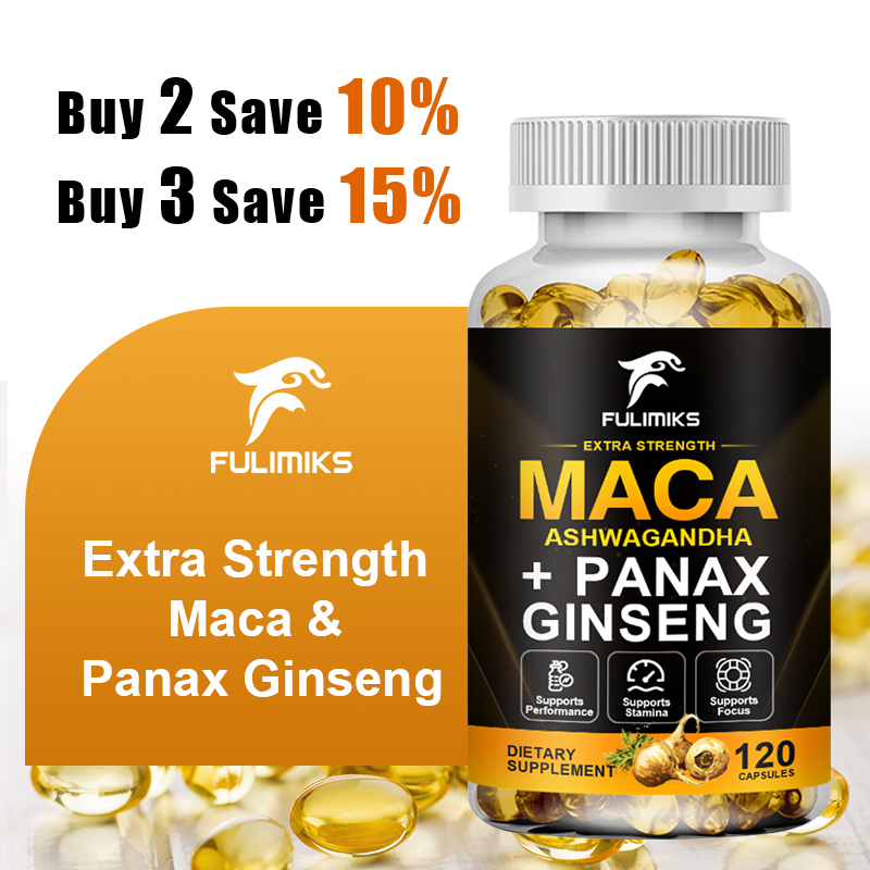 Triple Maca Blend with Ginseng - đánh giá và giá Ashwagandha Extract Root