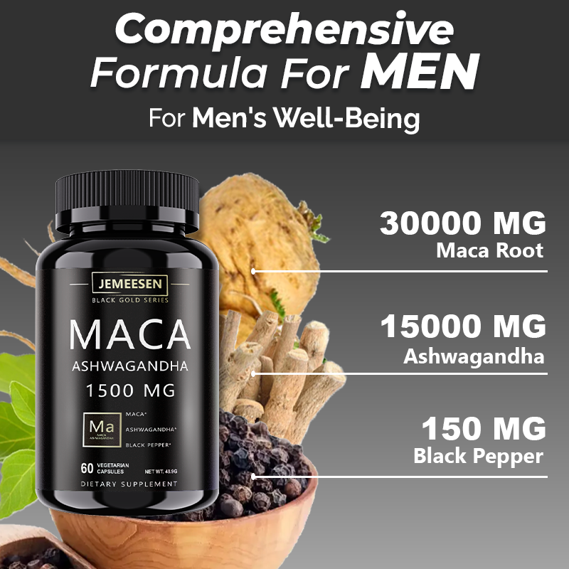 JEMEESEN - Maca Root Capsules  - đánh giá và giá Ashwagandha Extract Root